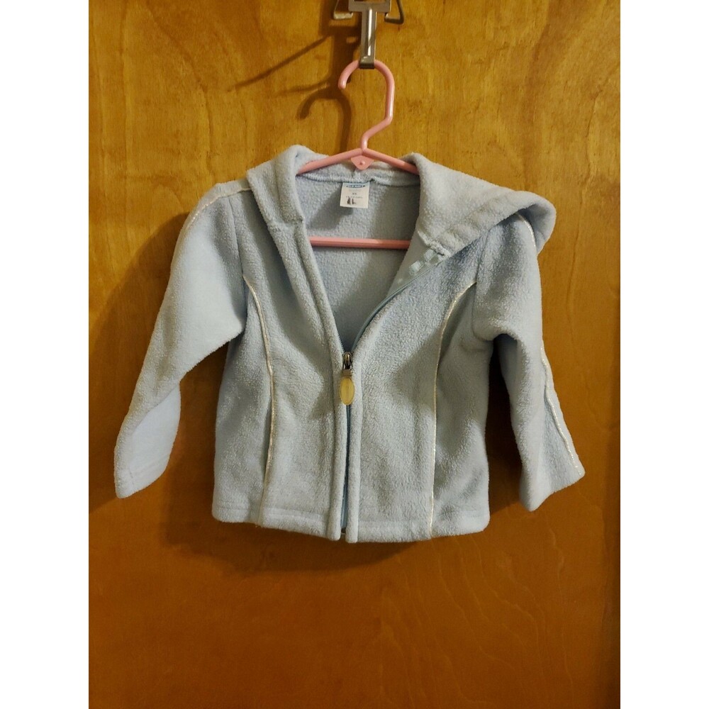 Girl's Old Navy 118-24 month light blue hooded jacket sweater